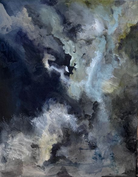 Swirling grays, vertical format